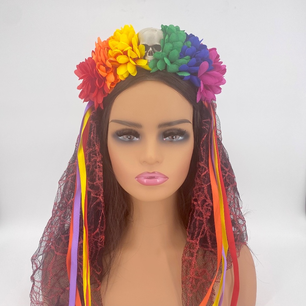Day of the Dead Flower Headband